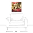 thumbnail image 3 of Creative Products Painted Golden Retriever Couch 3 20 x 20 Canvas Wall Art, 3 of 5