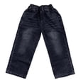 thumbnail image 7 of HXWCHs Boys Jeans Baggy Straight Leg Elastic Waist Loose Denim Pants with Pockets Black 7-8 Years, 7 of 7