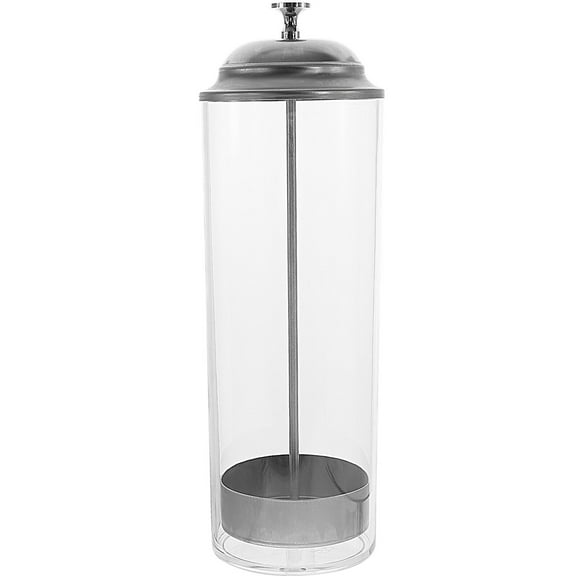 Straw Dispenser Organizer Holder Container Bar Transparent Clear Steel Stainless Drinking Dispensers Bucket Spoons Lid