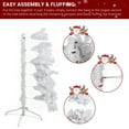 thumbnail image 5 of 6ft 845 Branches Hanging Tree Structure PVC Material White Round Head 300 Lights Cool Color 8 Modes With Remote Control Christmas Tree, 5 of 10