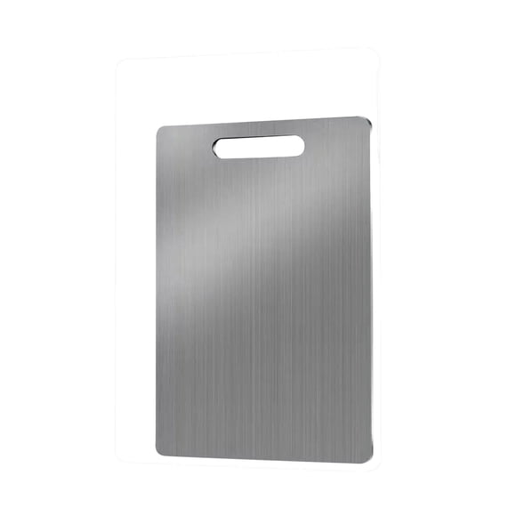 Stainless Steel Cutting Board Dishwasher Safe 304 Food-Grade Metal Chopping Board Non-Absorbent Surface Kitchen Workstation Board (11.8x18.4in)