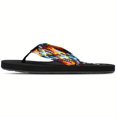 thumbnail image 1 of Women‘s Colorful Strap Flip-flops  Trendy Open Toe Slip On Slides  Summer Lightweight Beach Shoes, 1 of 7
