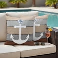thumbnail image 3 of 2 Pack Outdoor Waterproof Throw Pillow Covers,Oceans Ship Anchors Decorative Square Pillow Case Patio Pillowcases for Chair Couch Sofa 16x16in, 3 of 9
