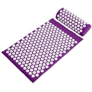 NSPIRE FIT Acupressure Mat and Pillow Set for Back and Neck Pain Relief and Muscle Relaxation Massage