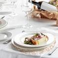 thumbnail image 4 of 16Pcs Manteles Redondos Desechables Rosa Dorado, 13" Decoraciones de Mesa con Brillos Metálicos, 4 of 6