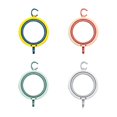thumbnail image 1 of Estante De Almacenamiento Para Sombreros, Organizador De Tapas De Montaje En Pared, Colgador De Puerta, Estante Para Sujetar Bufandas, Corbatas, Gorras 4 Uds. Cateissary HA036095-00, 1 of 6