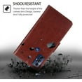 thumbnail image 6 of for Motorola Moto G Play 2023 Wallet Case, Premium Leather Case Cover [Card Slots] [Kickstand] Flip Case for Moto G Play (Brown), 6 of 14