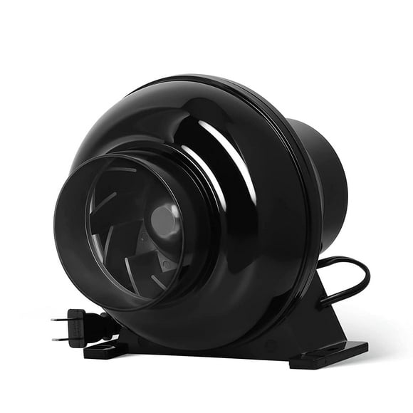 YSSOA 4 Inch Inline Duct Ventilation Fan 195 CFM HVAC Vent Blower Exhaust Booster for Hydroponics Grow Tent Quiet