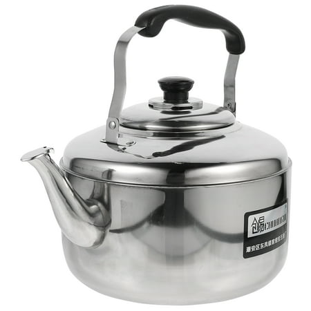 

Stainless Steel Kitchen Kettle Large Capacity Automatic Sounding Pot for Gas Induction Cooker Induction Furnace (4L)