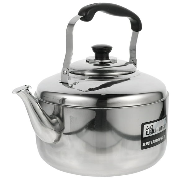 Hervidor de cocina de acero inoxidable Pot de sonido automático de gran capacidad para el horno de inducción de la cocción de inducción de gas (5L)