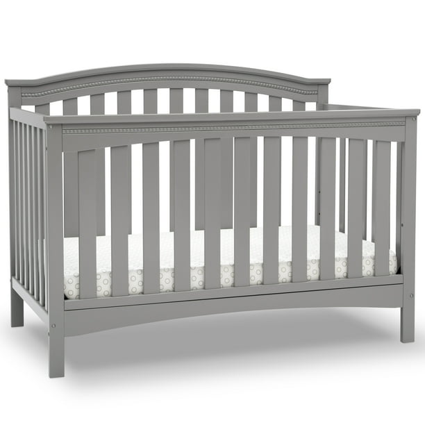 Delta Children Waverly 6in1 Convertible Baby Crib, Grey
