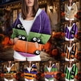 thumbnail image 6 of Quealent Womens Halloween Zip Up Hoodies Cute Fall Oversized Hoodied Graphic Long Sleeve Funny Pullover, Basic Tops With Pockets Khaki for Size M, 6 of 9
