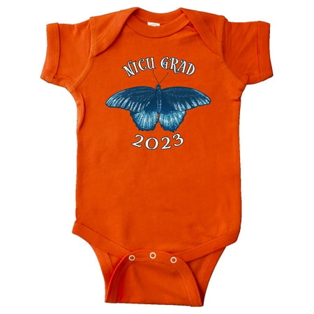 

Inktastic NICU Grad 2023 with Blue Butterfly Gift Baby Boy or Baby Girl Bodysuit