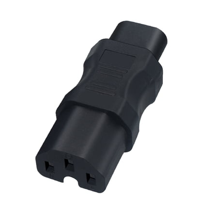 IEC320 C8 to C15 Convert Connector Computer C8 Male to C15 Female US Adapter