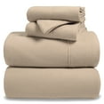 thumbnail image 2 of Bare Home  Polar Fleece Deep Pocket Sheet Set Sand Split King, 2 of 4