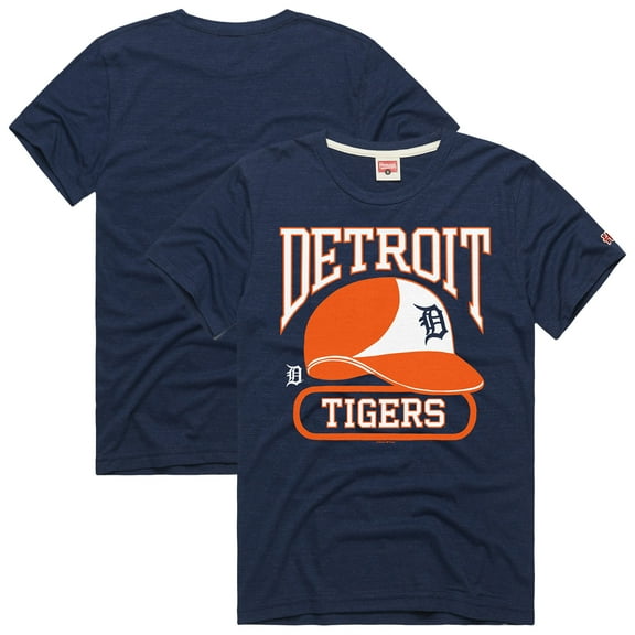 Men's-Homage  Navy Detroit Tigers Hyper Local Tri-Blend T-Shirt