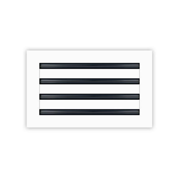BUILDMART - 14x8 Modern AC Vent Cover - Decorative White Air Vent - Standard Linear Slot Diffuser - Register Grille for Ceiling, Walls & Floors - Texas Buildmart