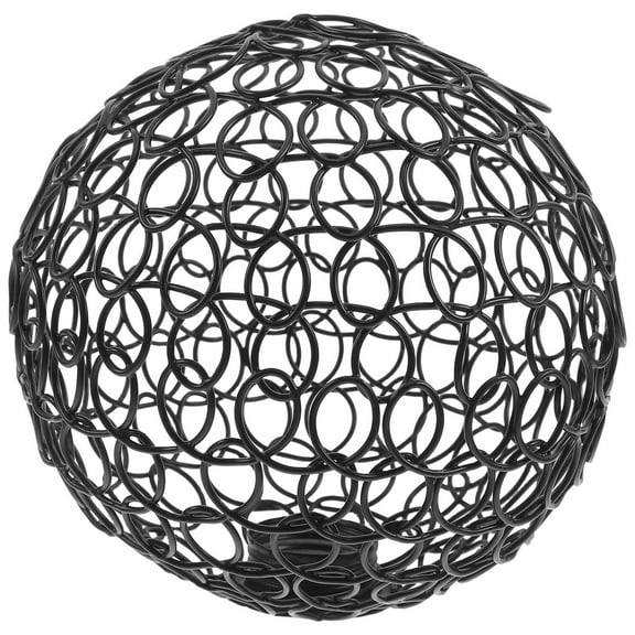 SEWCHICS Industrial Spherical Lampshade Black Iron Wire 1Pack
