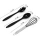 thumbnail image 4 of (10 piezas) Juego de utensilios de cocina de silicona Incluye 2 raspadores Cuchara para cocinar Cucharón para sopa Espátula Cucharón para espaguetis Cuchara para servir Batidor Pinzas para parrilla Si, 4 of 5