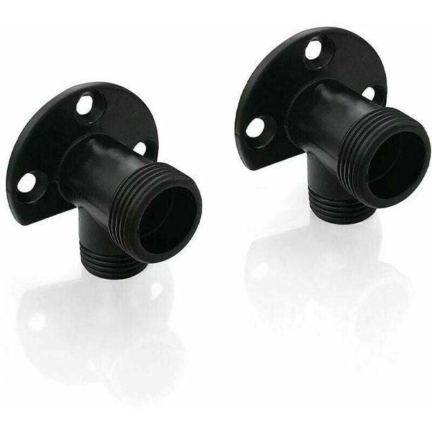 Kit d'installation noir mat pour connecter le tuyau pour robinet apparent, système de douche extérieur, mitigeur thermostatique, conversion encastré en surface NPT 1/2 mâle par G 3/4 mâle, 2 pcs Kuyhfg Bienvenido a Kuyhfg