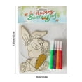 thumbnail image 4 of Xihbxyly Tablero de Madera de Pascua, Decoración de Conejo Colorido Diy, Divertida Actividad Familiar, Idea de Regalo Creativa, Realza El Ambiente Festivo, Perfecto para Padres E Hijos, Incluye Pince, 4 of 7