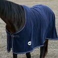 thumbnail image 7 of Jeffers Equine Elite Fleece Horse Cooler Blanket, 69", Soft Lightweight, Navy, 7 of 7