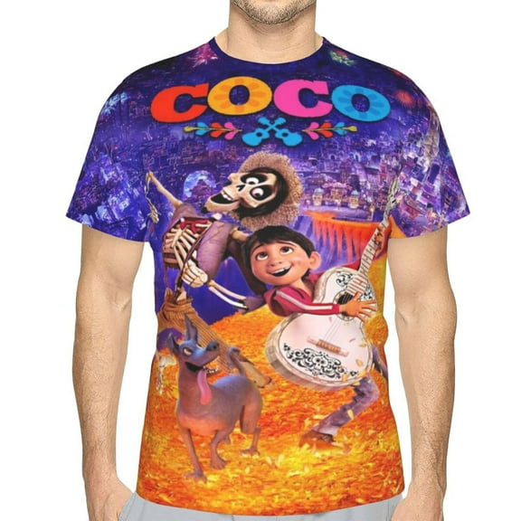 Unisex Adult Coc Movie T-Shirts, 3D Graphic Novelty Shirts Crewneck Short Sleeve Tees for Men Women