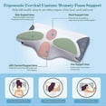 thumbnail image 2 of Ergonomic Cervical Pillow Memory Foam Pillow Orthopedic Pillow Anti Pain Snoring Mite 50*30*11cm, 2 of 5