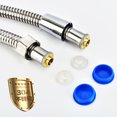 thumbnail image 3 of SSZMDLB under $5 2Pcs Shower Hose, Extra Long Shower Hose, Handheld Shower Hose with Brass Fittings, Flexible Bathroom Replacement Hose, No Kink Shower Tubing for Bathtub Faucet Installation, 3 of 9