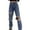 Blue, variant on Yindaity Stretchy Jeans for Women Women Wide Leg Jeans High Waist Baggy Jeans for Women Loose Boyfriends Jeans Denim Pants Blue,L