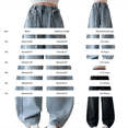 thumbnail image 5 of TIREOW Girls Sparkly Rhinestone Denim Pants Wide Leg Elastic Waist Jeans Fashionable Lightweight Casual Loose Denim Pants Streetwear(Black,13-14 Years), 5 of 7