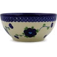 thumbnail image 3 of Polish Pottery 6-inch Bowl Hand Painted in Boleslawiec, Poland + Certificate of Authenticity, 3 of 6