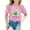 Pink, variant on Kids Girls Tops & T-Shirts Kid Cute Saint Patrick'S Day Round Neck Short Sleeve Summer Casual Pullover T Shirts Activewear,Black,8-9 Years