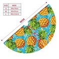thumbnail image 3 of Lsque Pineapple Print Christmas Tree Skirt, Tree Skirt with Ties or Velcro, Perfect for Holiday Decorations, Halloween, and New Year-48", 3 of 7