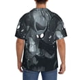 thumbnail image 3 of Vsdgher Forest Black Ghost Warrior Men's Cuban Shirt, Hawaiian Shirts, Business Casual Button Down Shirts, Short Sleeve Shirt-Small, 3 of 5