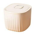 thumbnail image 3 of Contenedor de arroz, cubo para cereales, gran capacidad, 11 lb, hermético, con tapa con cierre Beige, 3 of 9
