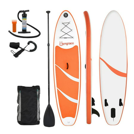 Top Knobs Inflatable SUP Stand Up Paddle Board, Complete KIT: Board, Fin, Pump, Paddle, Carry