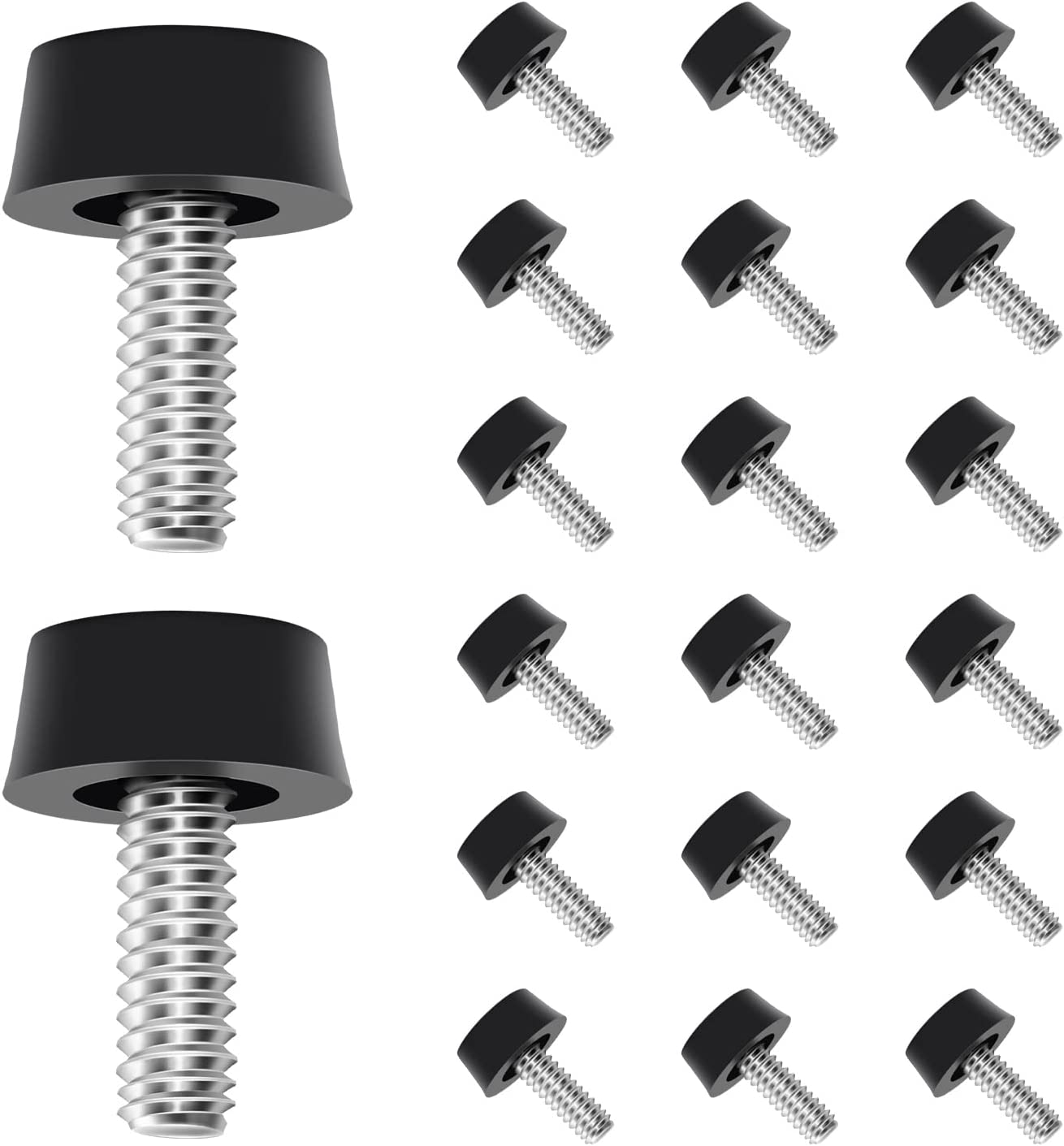 20 PCS 1/4"20 UNC Thread Adjustable Furniture levelers Screw Feet