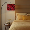 thumbnail image 6 of 2pcs Set Drum Lampshades (13"x 13"x 10"), Red Roses Black Vintage Tattoo Style Fabric Large Replacement Shades for Table, Floor, and Pendant Lamps, Simple Assembly Needed., 6 of 8