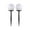 White, variant on Up to 65% Off 2Pcs LED Solar Power Outdoor Garden Yard Light Lamp Road Patio Solar Floor Lamps Landscapes Stake Lights