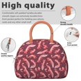thumbnail image 4 of Insulated Lunch Bag Women, Reusable Watercolor Axolotl Tote Lunch Box, Leakproof Cooler Lunch Bags for Work Office Travel Picnic, 4 of 6