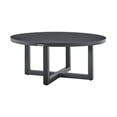thumbnail image 3 of Armen Living Argiope Table Basse Ronde en Aluminium pour Patio Extérieur, Gris, 3 of 6