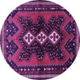 thumbnail image 1 of Ahgly Company Indoor Round Persian Purple Traditional Area Rugs, 7' Round, 1 of 4