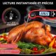 thumbnail image 3 of Kitchen Thermometer, Instant Read Cooking Thermometer, Digital Thermometer for Cooking, Meat, WineRed, 3 of 5