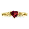 thumbnail image 4 of Primal Gold 10 Karat Yellow Gold Polished Geniune Ruby Birthstone Ring, 4 of 7