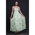 thumbnail image 5 of Bimba Blossom & Goldfinch Bird Bimba Printed Women Flowy Smocked Spaghetti Strap Dress-Large, 5 of 7