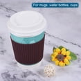 thumbnail image 5 of Uxcell Silicone Protective Anti-slip Bottom Mug Cup Sleeve Water Bottle Boot Reddish-brown 4 Pack, 5 of 5