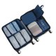 thumbnail image 4 of 7 Uds bolsa de embalaje de viaje organizadores de equipaje impermeables suaves portátiles para ropa interior teléfono móvil azul marino tamaño libre, 4 of 13