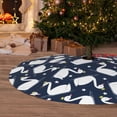 thumbnail image 6 of Yiaed Swan Print Christmas Tree Skirt , Tree SkirtsTree Mat for Christmas Winter Holiday Indoor Decorations-48", 6 of 7