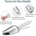 thumbnail image 4 of Mini Scoop, 3 Ounce Stainless Steel Kitchen Utility Scoops, Ideal for Candy/Ice Cube/Flour/Sugar/Coffee Bean/Protein Powder, Food Grade & Anti Rust, Easy Clean & Dishwasher Safe (4 Pack), 4 of 5